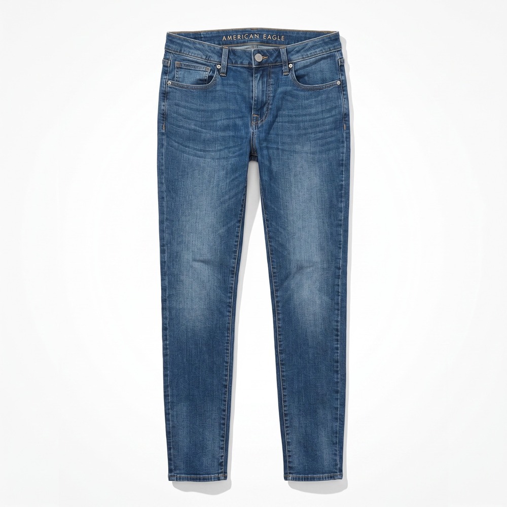 American Eagle Skinny Jeans Mens 32x34 Blue Flex Stretch Medium Wash
